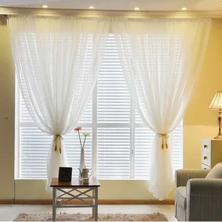 cotton voile curtains